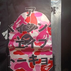 A Bathing Ape Foreign Language Camo Pink  Short Sleeve Tee